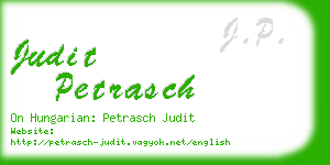 judit petrasch business card